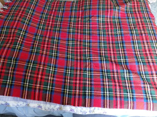 Pure wool vintage tartan