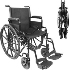 PEPE Mobility Wheelchair Self Propelled, Lightweight Folding RRP 199 NEW FREE DE