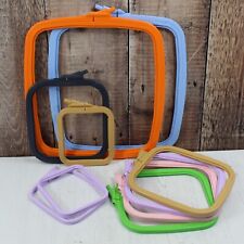 Nurge Embroidery Cross Stitch Square Oblong Rectangle 4 Frames in 7 Colours