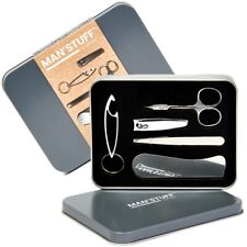 Men's Manicure Set Grooming Kit Nail Clippers Scissors Comb Father Dad Xmas Gift