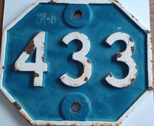 Railwayana 433 Cast Iron Over Bridge Plate Between Melton & Wickham G.E.R. 241mm