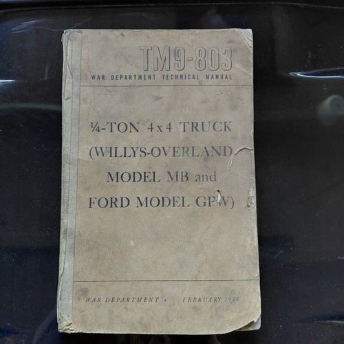 Vintage 1947 jeep manual - 1947,