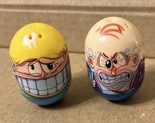 Mighty Beanz 2017 M210 #105 Top Teeth And 2018 M200 #166 Furious Teacher.