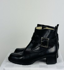 Beautiful Black Leather Ankle