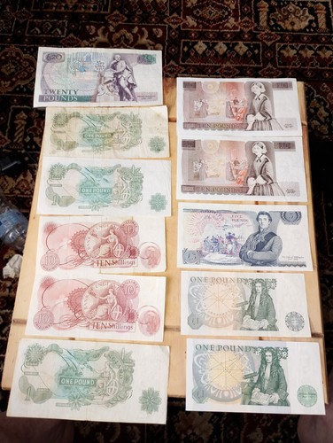 Old english banknotes - banknotes, good