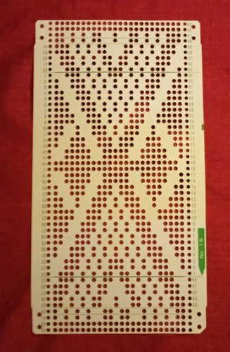 Punchcard from the toyota - a,