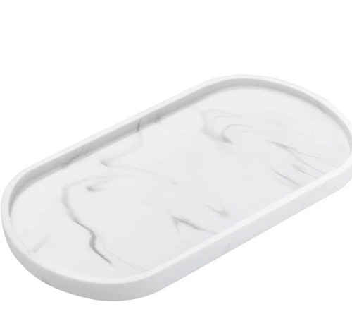 Oval vanity storage tray - vanity,