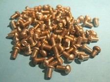One hundred Meccano used zinc plated / iridescent roundhead bolts, part 37b