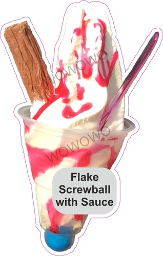 Ice cream van sticker - , flake