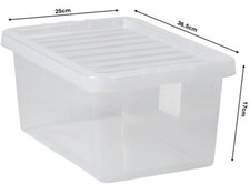 Wham Clear Plastic Storage Box