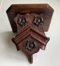 Antique Gothic Carved Wooden Oak Wall Bracket New Gollege Oxford