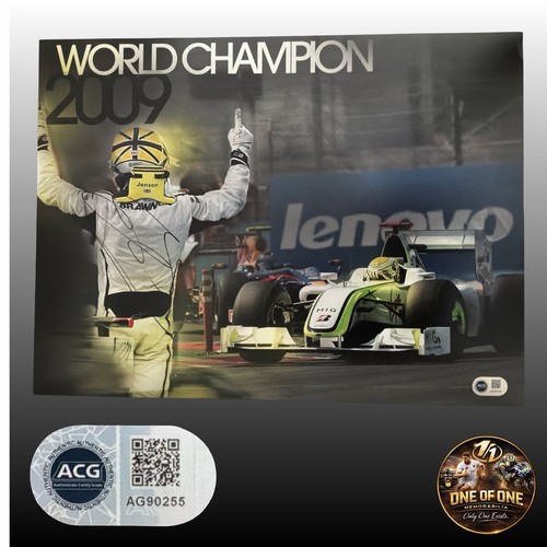 Jenson button signed 16x12 - jenson,