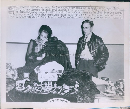 1948 photo engaged couple - photo,