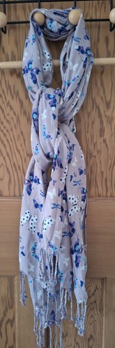 Peony ladies scarf purple