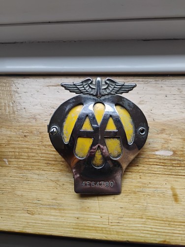 Vintage metal car - metal, badge