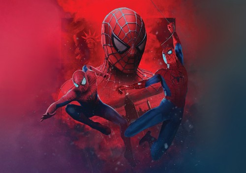 Spider man way home poster - man,