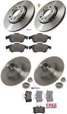 FOR RENAULT MEGANE MK3 COUPE FRONT & REAR BRAKE DISCS & PADS WHEEL BEARING