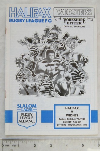 1988 programme halifax - 1988, rlfc