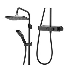 GRADE A1 - Triton Showers Push Button Mixer Shower - Matte Black A1/SWPBDIVBLK