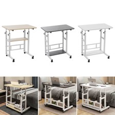 Home Study Table Notebook Computer Folding Laptop Trolley Desk Adjustable Height