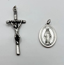 Crucifix and Miraculous Mary