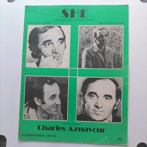 Sheet music she - -, charles
