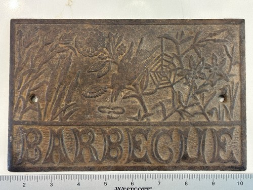 Antique cast iron barbecue - cast,