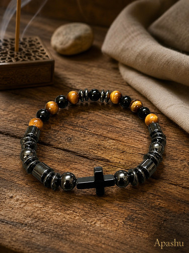 Men black onyx tiger eye - men’s,