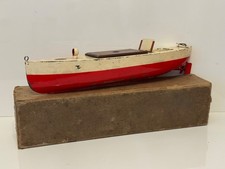 1930 Sutcliffe 16" Unnamed Speedboat / Boat - Tinplate - Clockwork - Meteor
