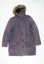 Fred Perry Womens Purple Parka