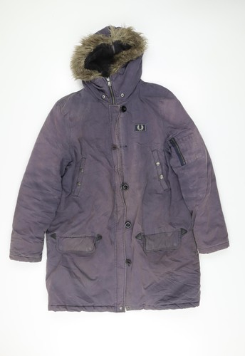 Fred perry womens purple parka - perry,