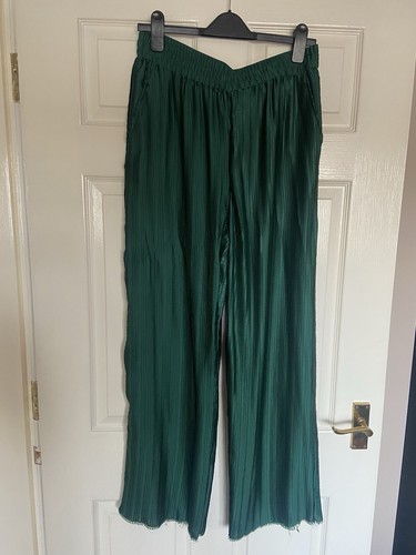 Zara green palazzo trousers - zara,