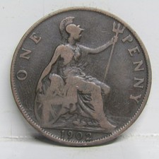1902 Low Tide One Penny Coin