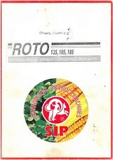 Roto Drum Mower 135, 165, 185 Operators Manual with Parts List