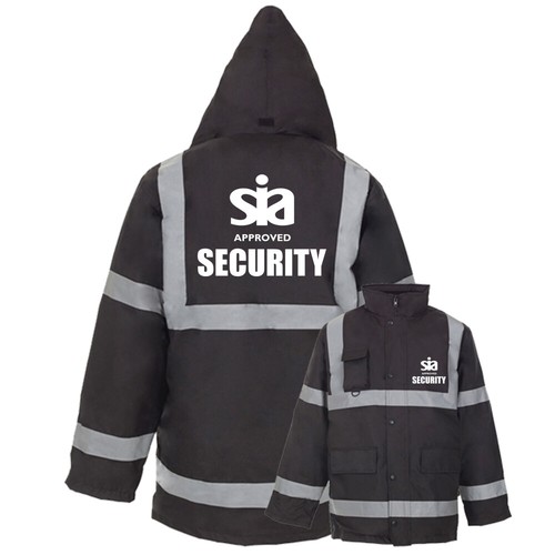 Printed black sia security - black, hi