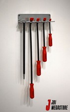 Pry Bar Storage Set Pro Tools Rack Shelf Holder 5 Slots Garage Workshop Storage