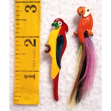 Macaw Parrot Bird Brooch Pin