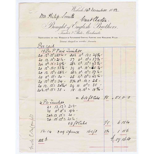 1882 billhead english - 1882, billhead,