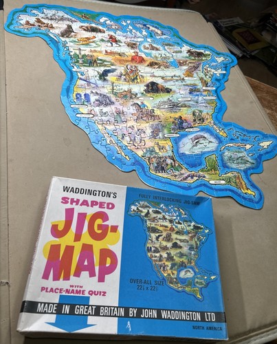 Waddington shaped jig map - waddington's, jig-map