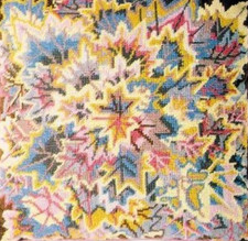 EHRMAN Leafy  KAFFE FASSETT retired rare VINTAGE large TAPESTRY NEEDLEPOINT KIT