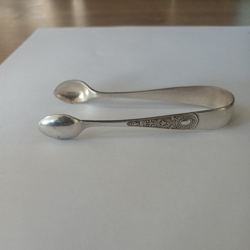 Antique epns sugar - tongs,