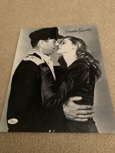 Lauren bacall hand signed - bacall,