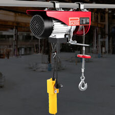 200KG Portable Electric Winch Scaffold Hoist Crane Workshop Garage Lifting Cable