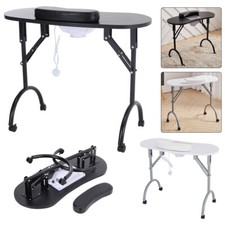 Folding Manicure Nail Table Nail Beauty Technician Desk Art Workstation With Bag