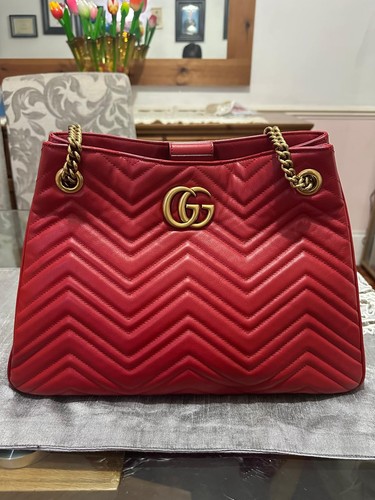Gucci marmont red shoulder - marmont,