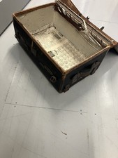 Vintage Leather Suitcase Trunk Old Retro  used tatty by leather cheap