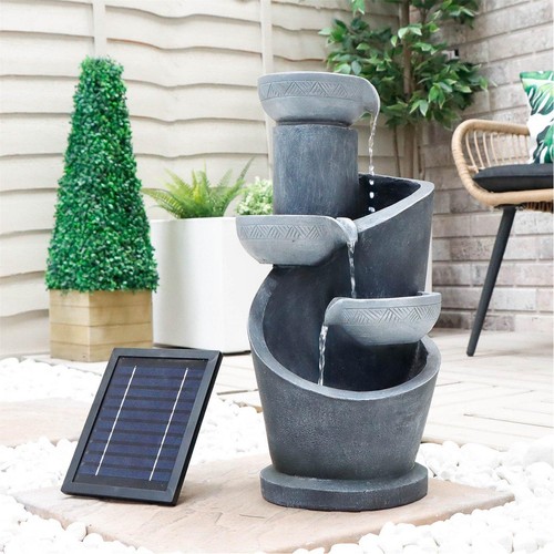 Solar water feature with - solar,