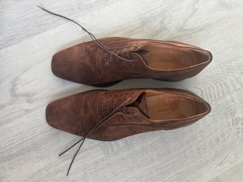 Stemar mens chestnut suede