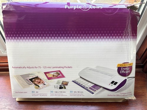 Purple cows laminator - purple,