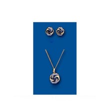 Gold Sapphire Pendant and